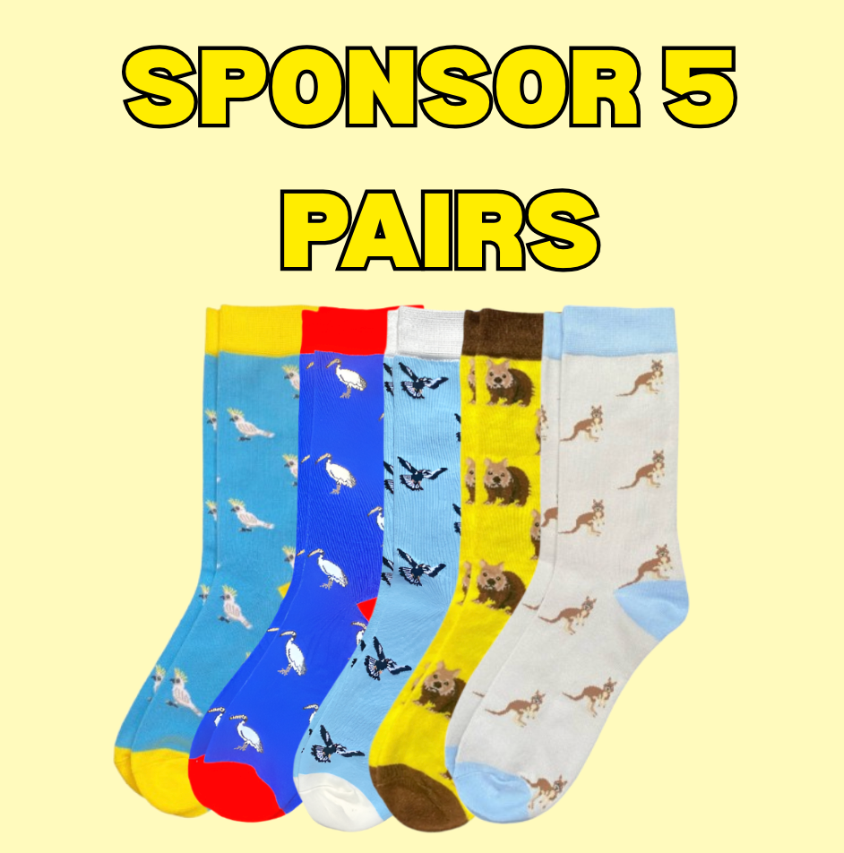 Sponsor 5 Pairs ($9/pair)