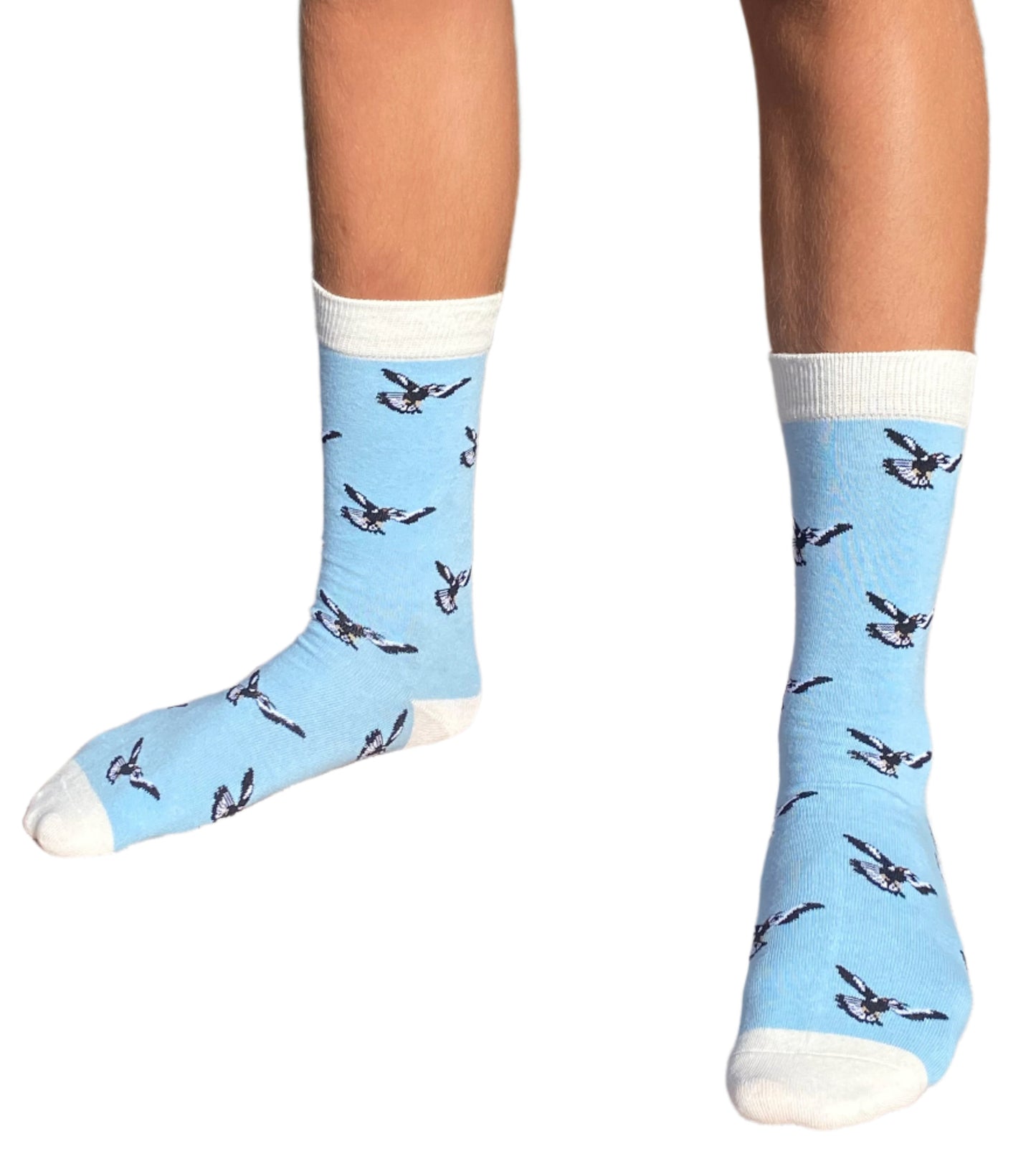 Swooping Magpie Socks