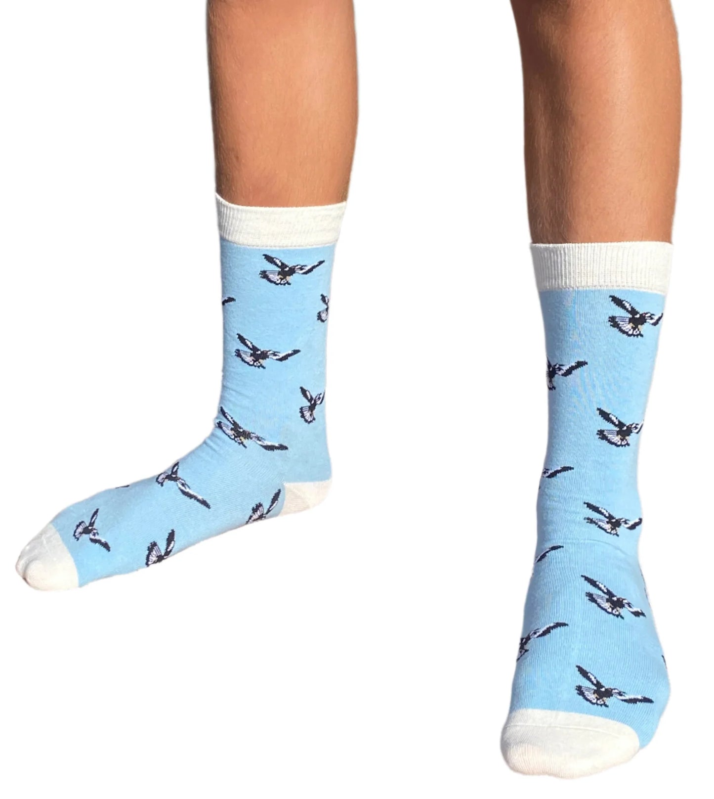 Swooping Magpie Socks