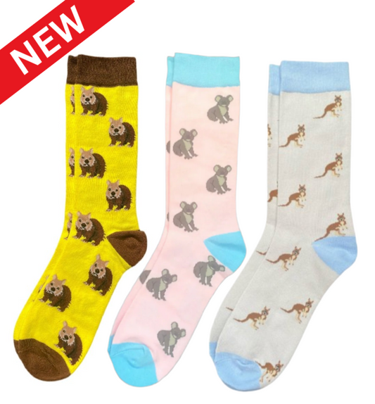 Iconic Aussie Marsupials Sock 3-Pack