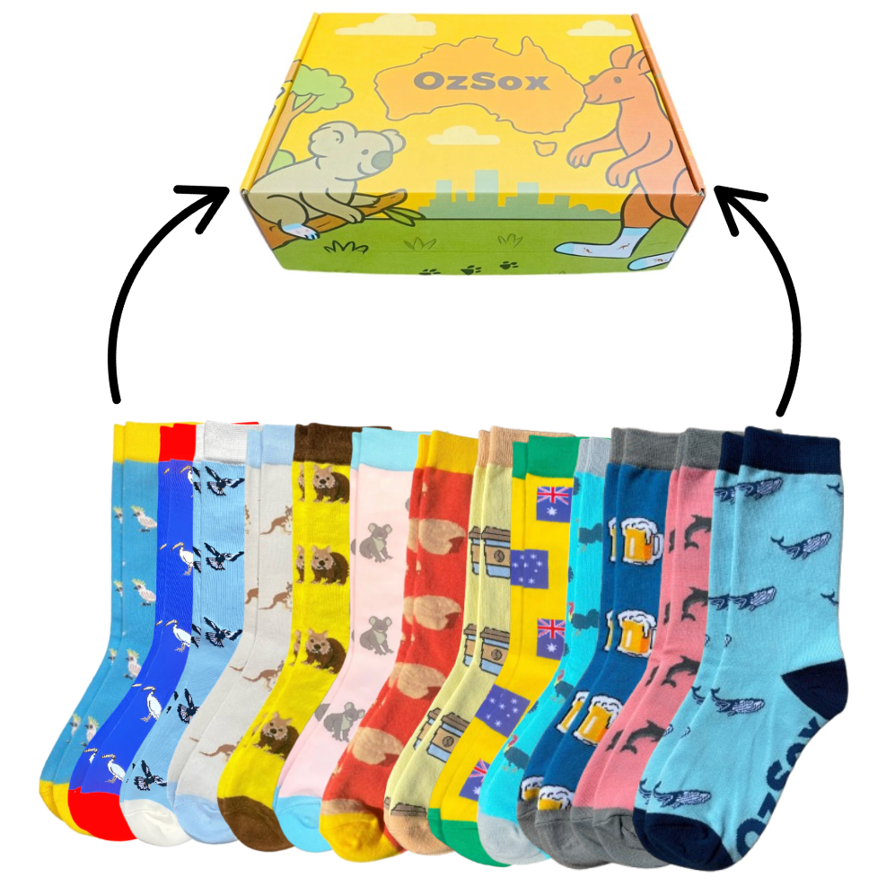 Ultimate Aussie 13 Pack + Gift Box (All Socks)